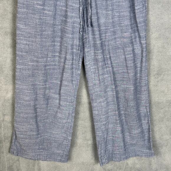 Pact Pants Womens Small Blue Organic Crop Boho Minimalist Sustainable Beach - Picture 3 of 14